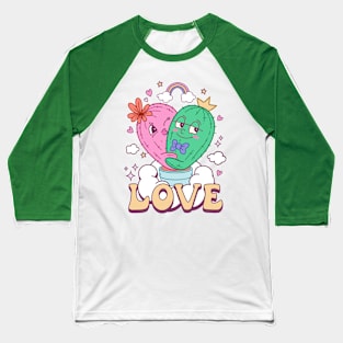 Love Valentine T-Shirt Retro Baseball T-Shirt